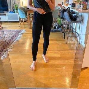 BCBG Maxazria Black Moto Style Leggings